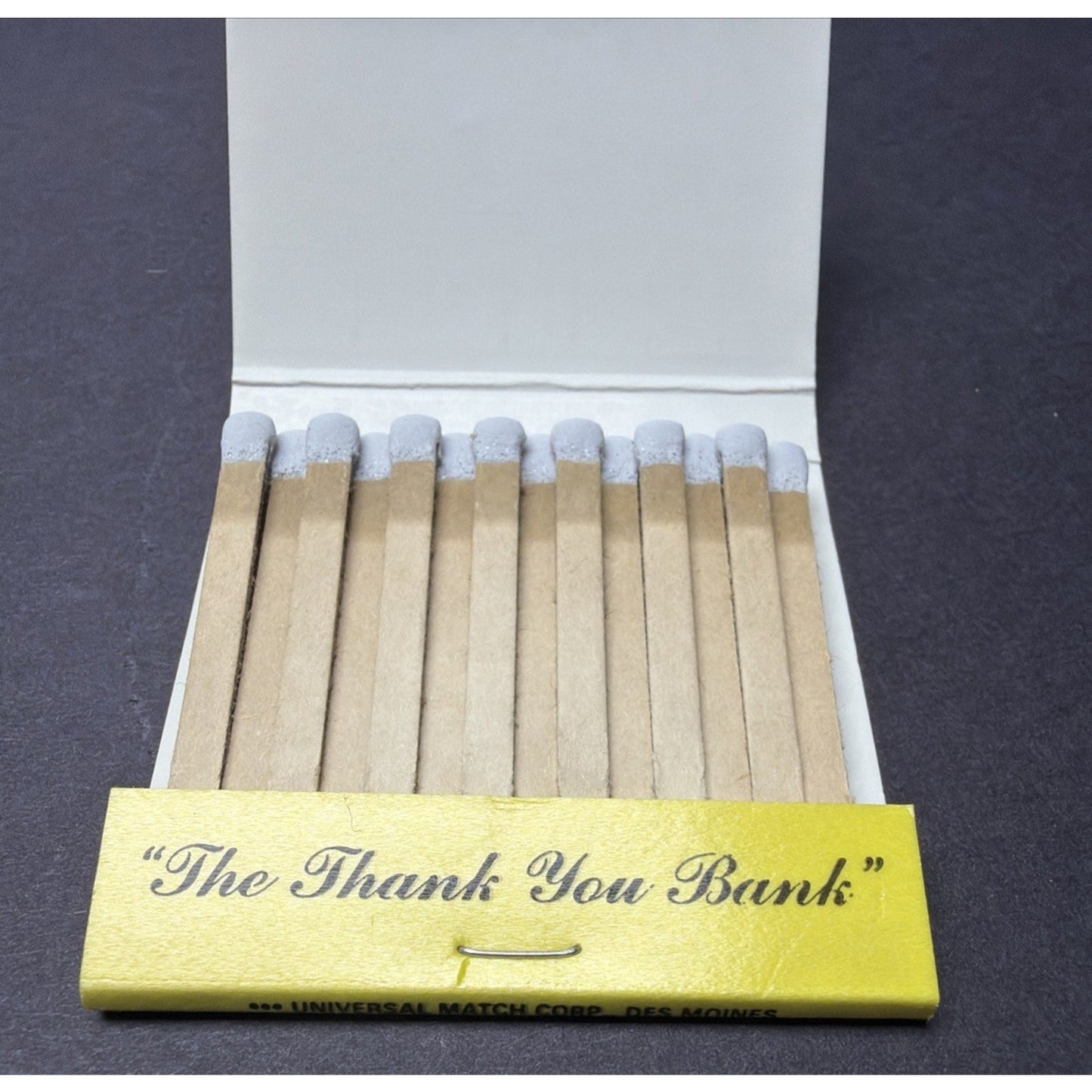 Vintage First National Bank Matchbook Advertising Matches Tipton Iowa Full
