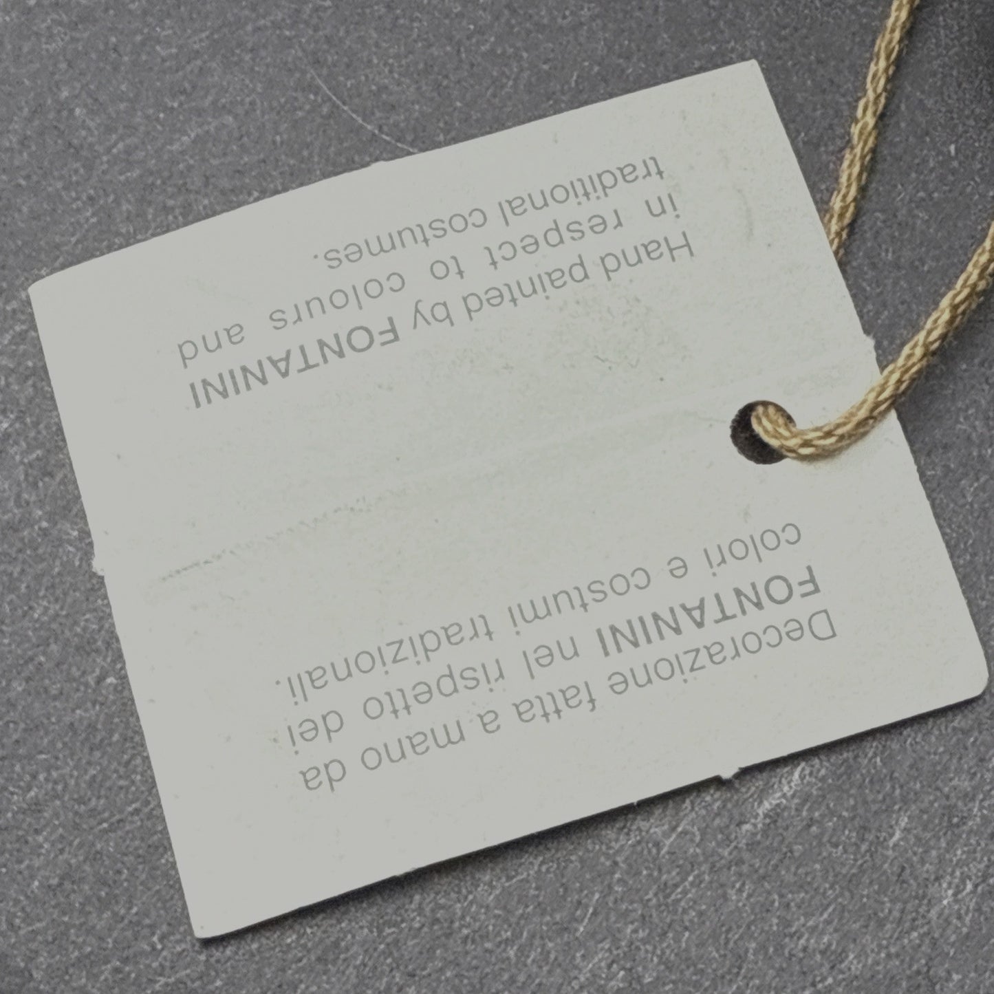 Vintage Fontanini Depose Italy 164 Nativity Angel Mandolin Spider Mark Tags