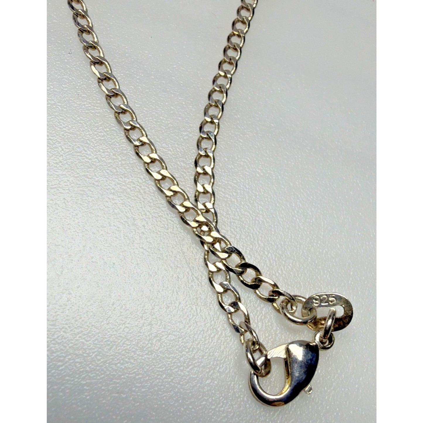 Vintage Sterling Silver 925 Cuban Chain Link Necklace 22 in 3.88 gram
