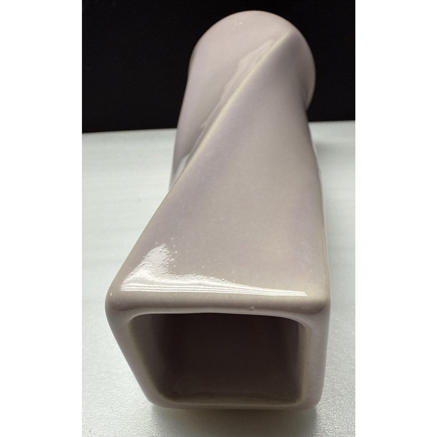 Vintage McCoy Pottery Ceramic Twisted Vase Lavender Pink 542 Candle Holder