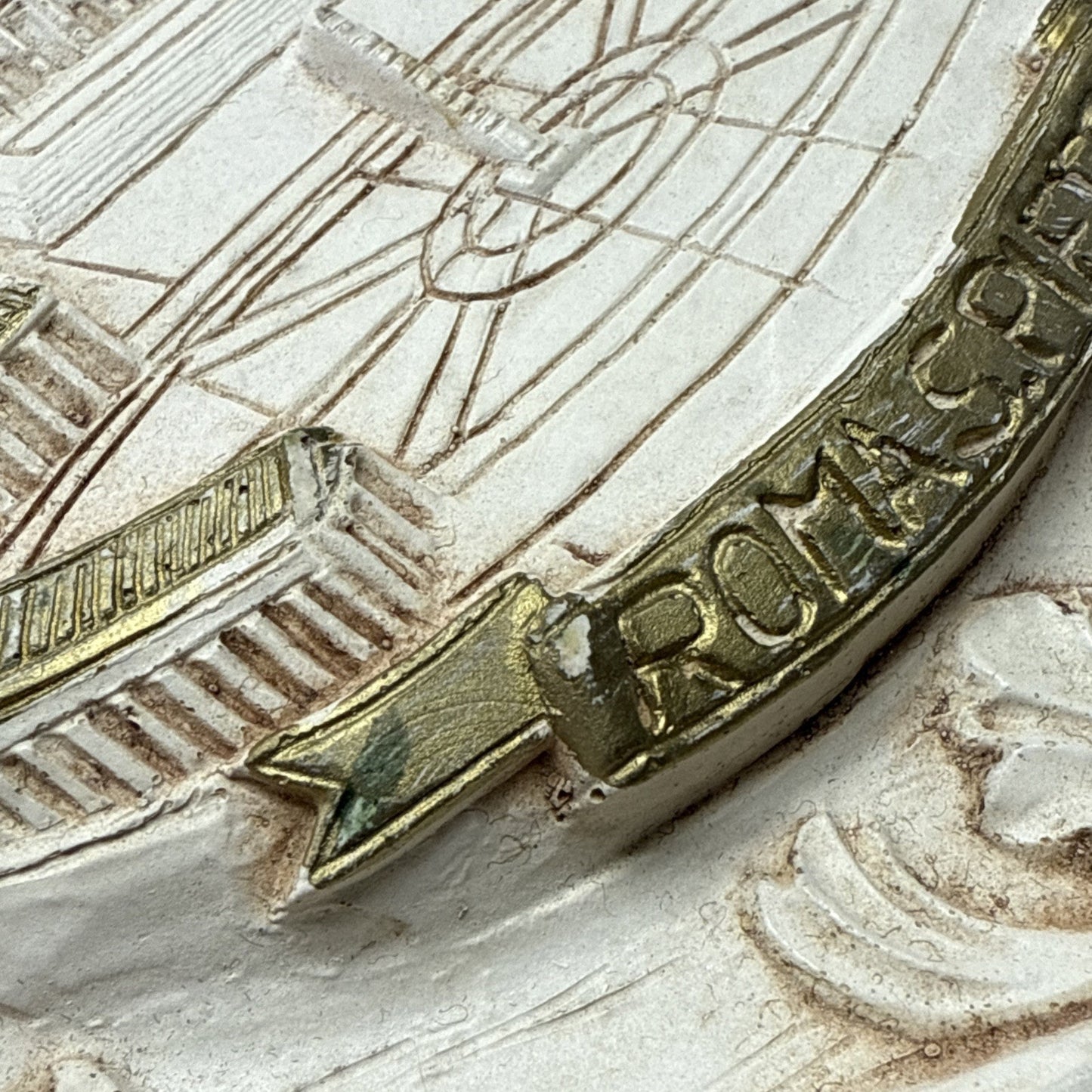 Vintage Basilica di San Pietro in Vaticano Roma Italy Wall Plaque Hanging As Is