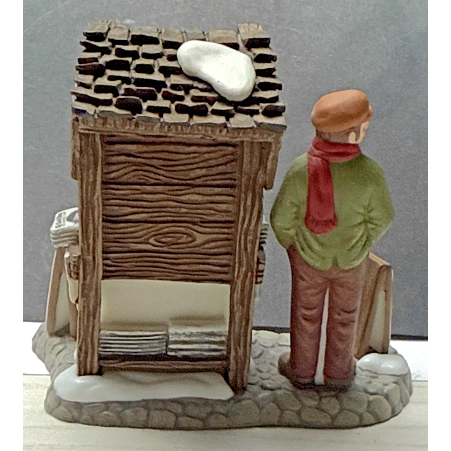 Vtg Lot of 2 Dept 56 London Newspaper Stand Christmas Dickens Village Heritage