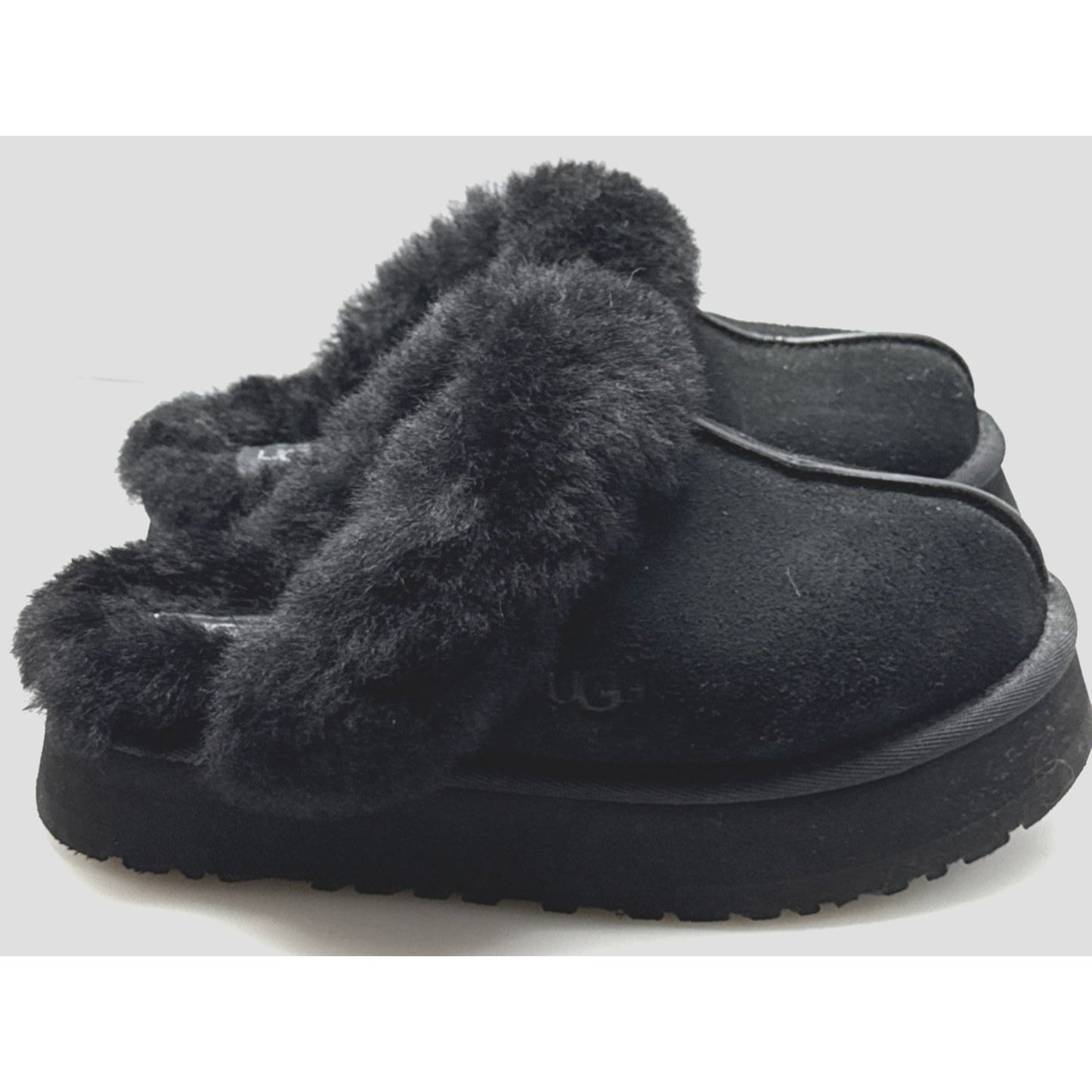 Ugg Platform Black Slipper Disquette 1122550 Size 7