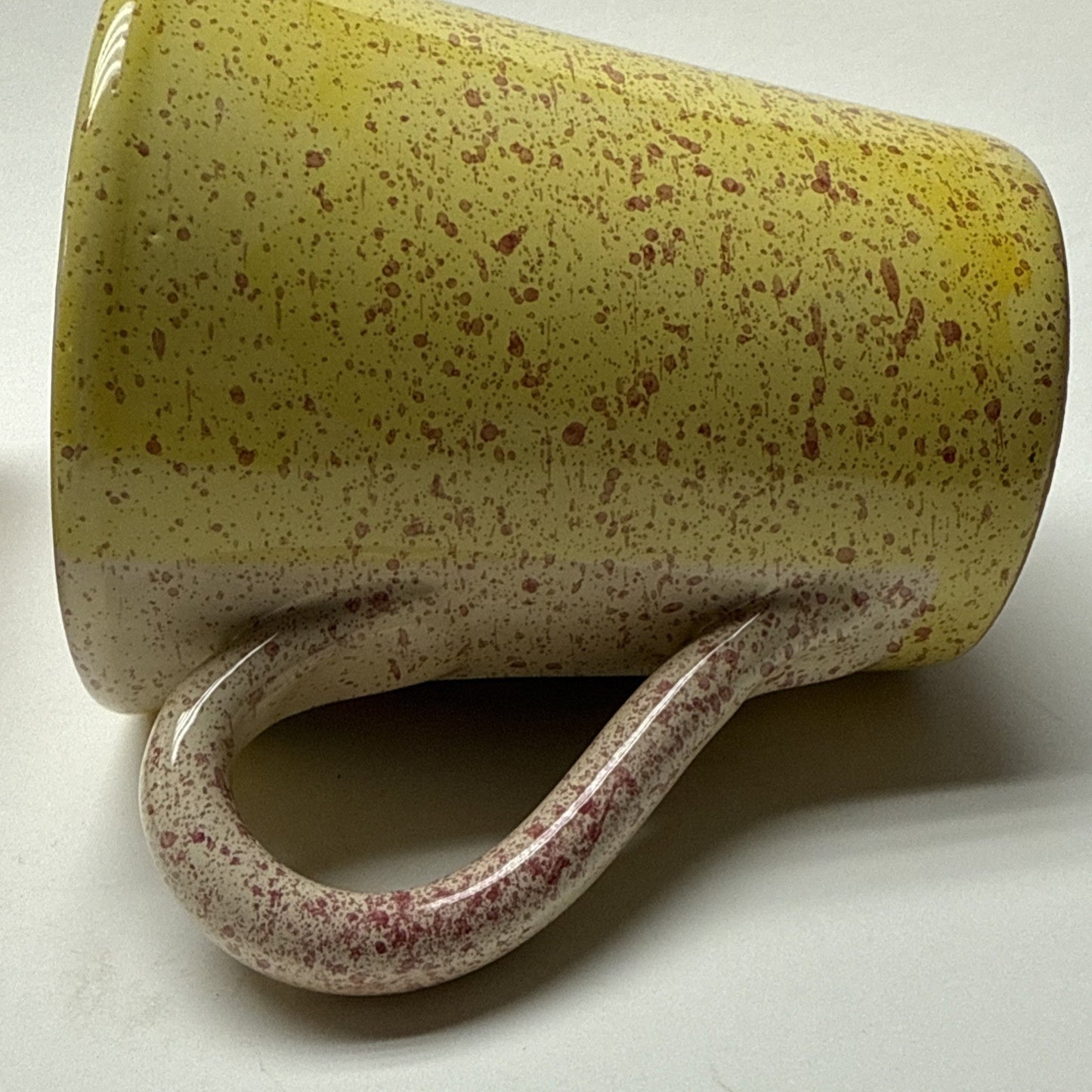 Vintage Lot of 2 Sara Hand Painted Rooster Mugs Italy Folk Art Farmhouse