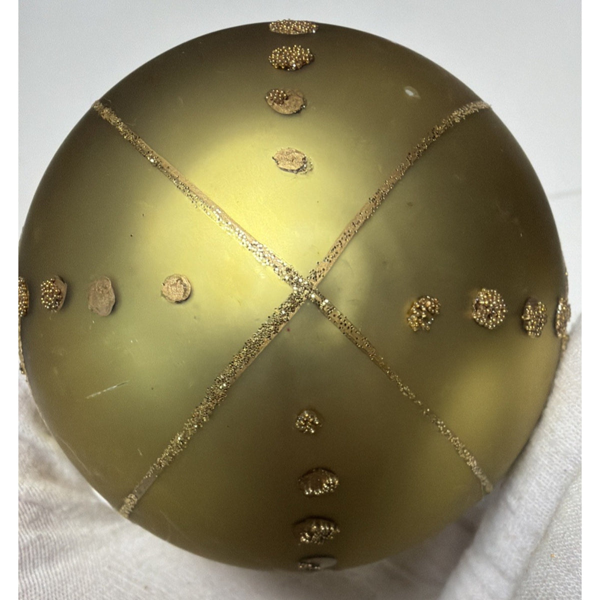 William Sullivan Collection WC Poland Mercury Glass Pineapple Green Ornament