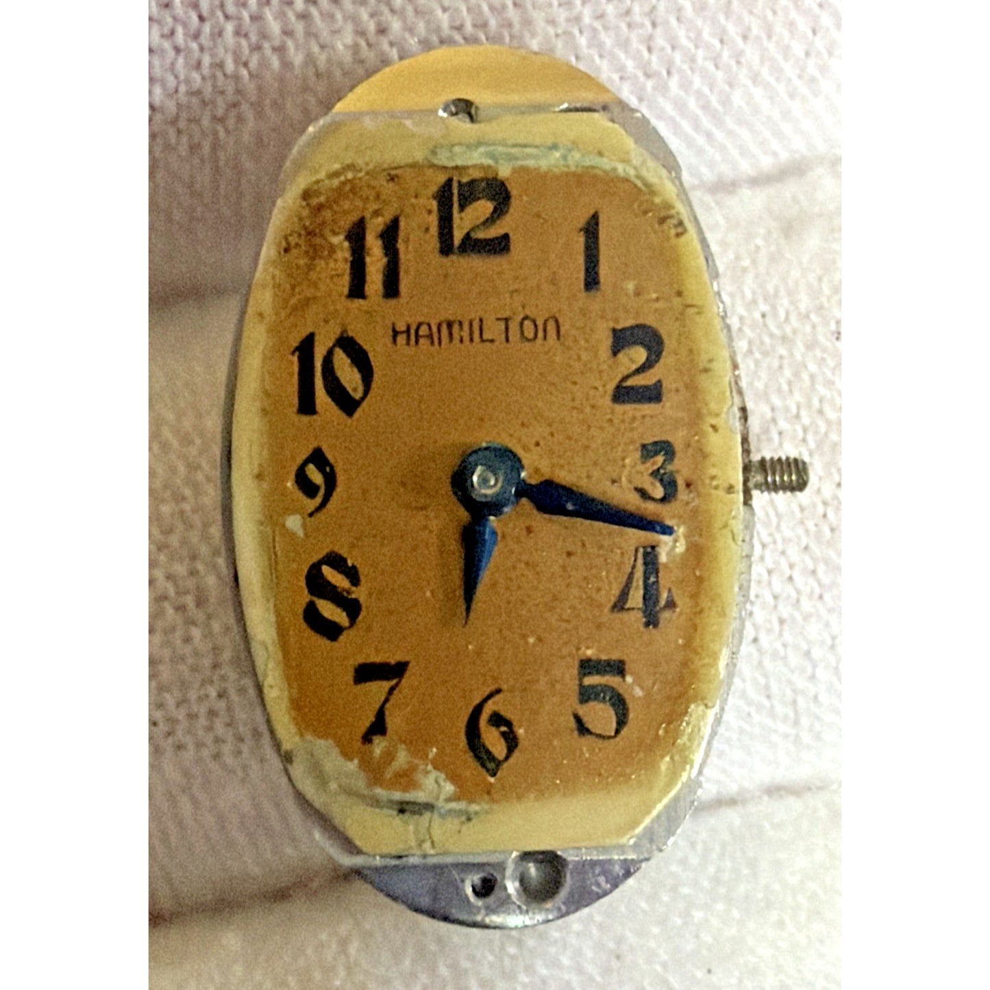 Old S&W Hamilton 14k Gold Filled 17 Jewel Wrist Watch Speidel Stretch Band As Is