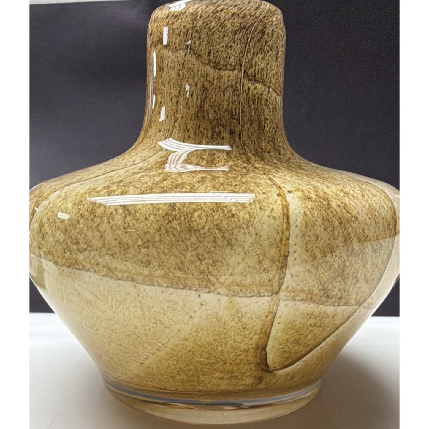Fenton International Art Glass Sand Stone Vase 91023