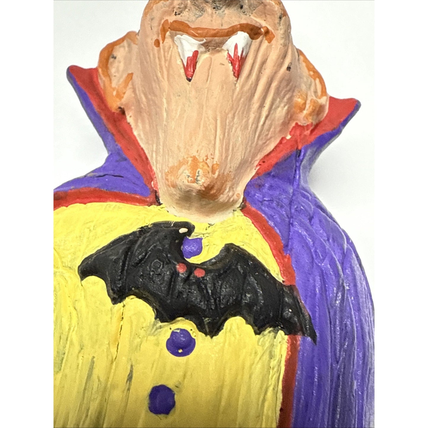 Vintage Nowells Inc Ceramic Mold Halloween Dracula Figurine Hand Painted As Is