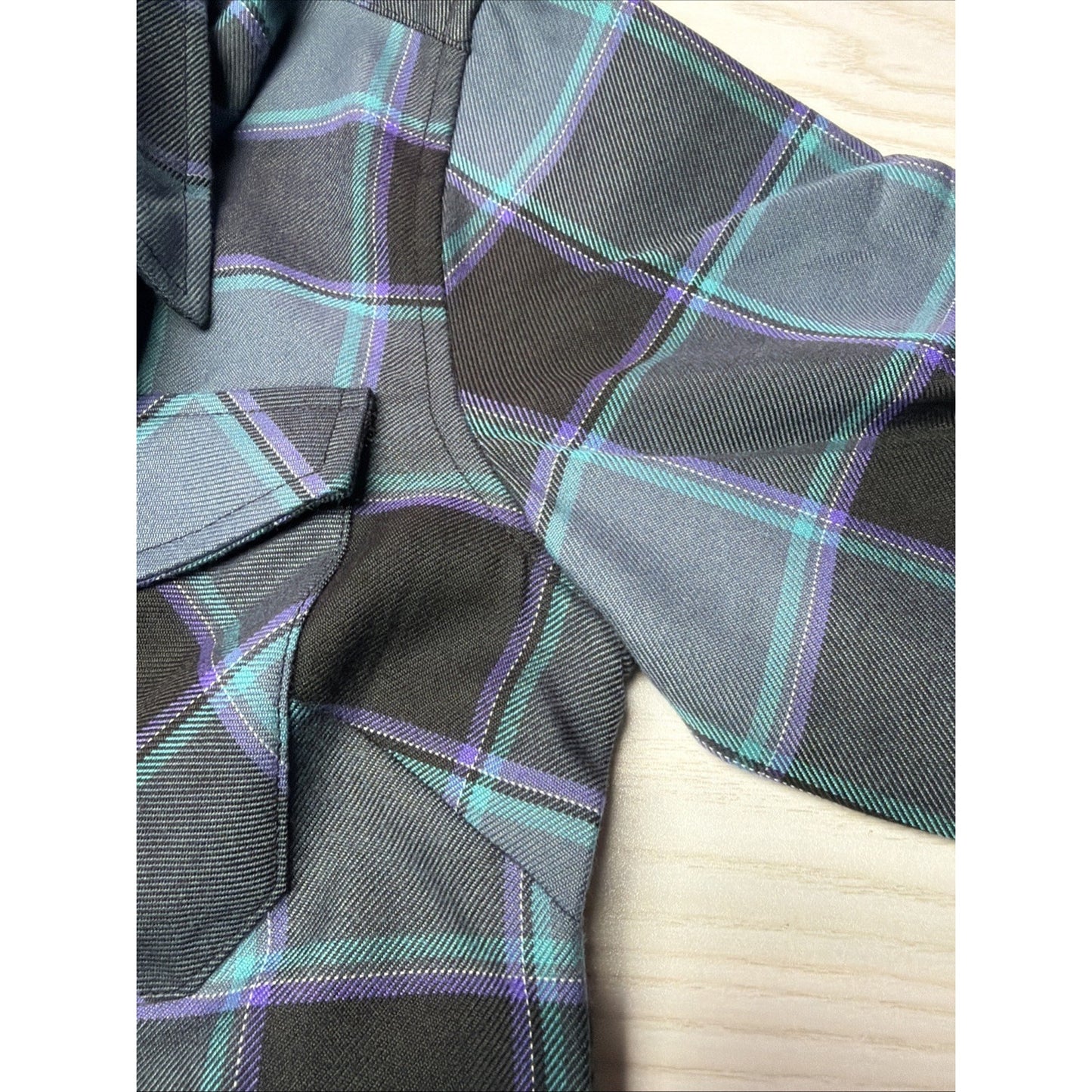 Dixxon Flannel Company Resilience Limited Ed New Women SM Plaid Blue Purple NEW