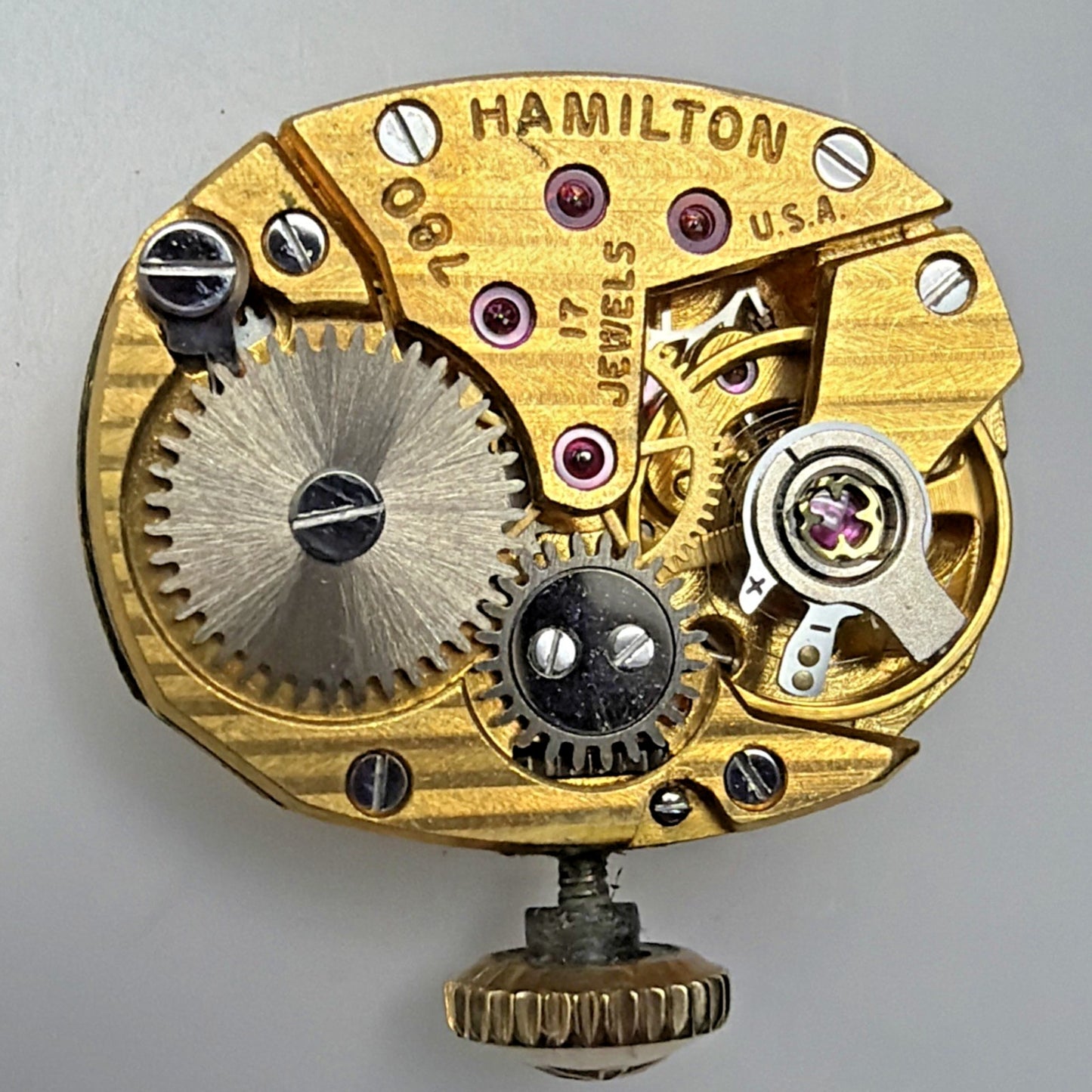 Vtg Hamilton 17 Jewel 14k Yellow Gold Wrist Watch Stretch Band Speidel USA Works