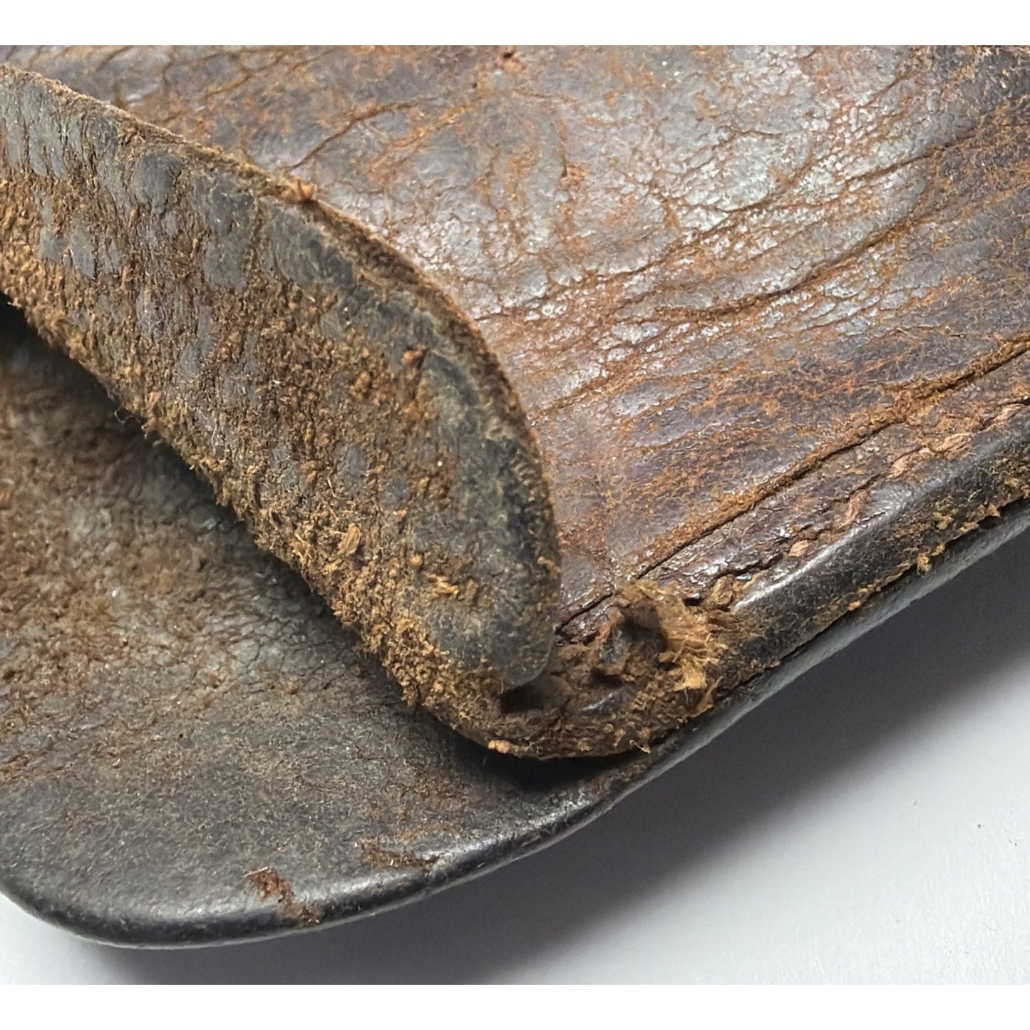 Old Osborn Bros Pat Pend Leather Sliding Key Pouch Steel Hooks As Is Read
