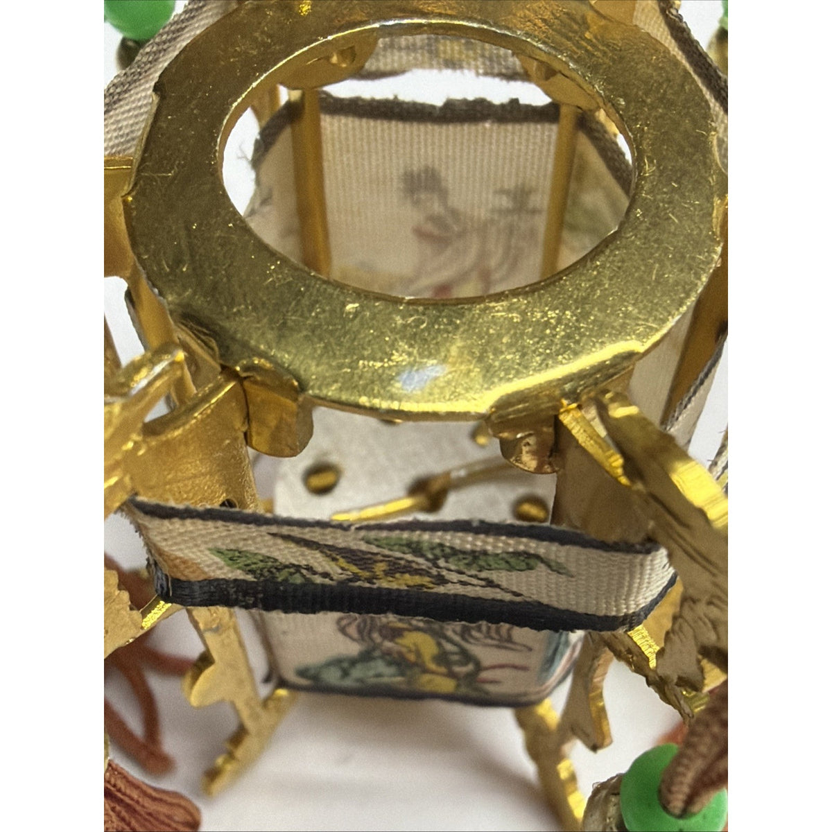 Vtg Lot of 4 Miniature Chinese Palace Lantern New Year Christmas Ornament As Is