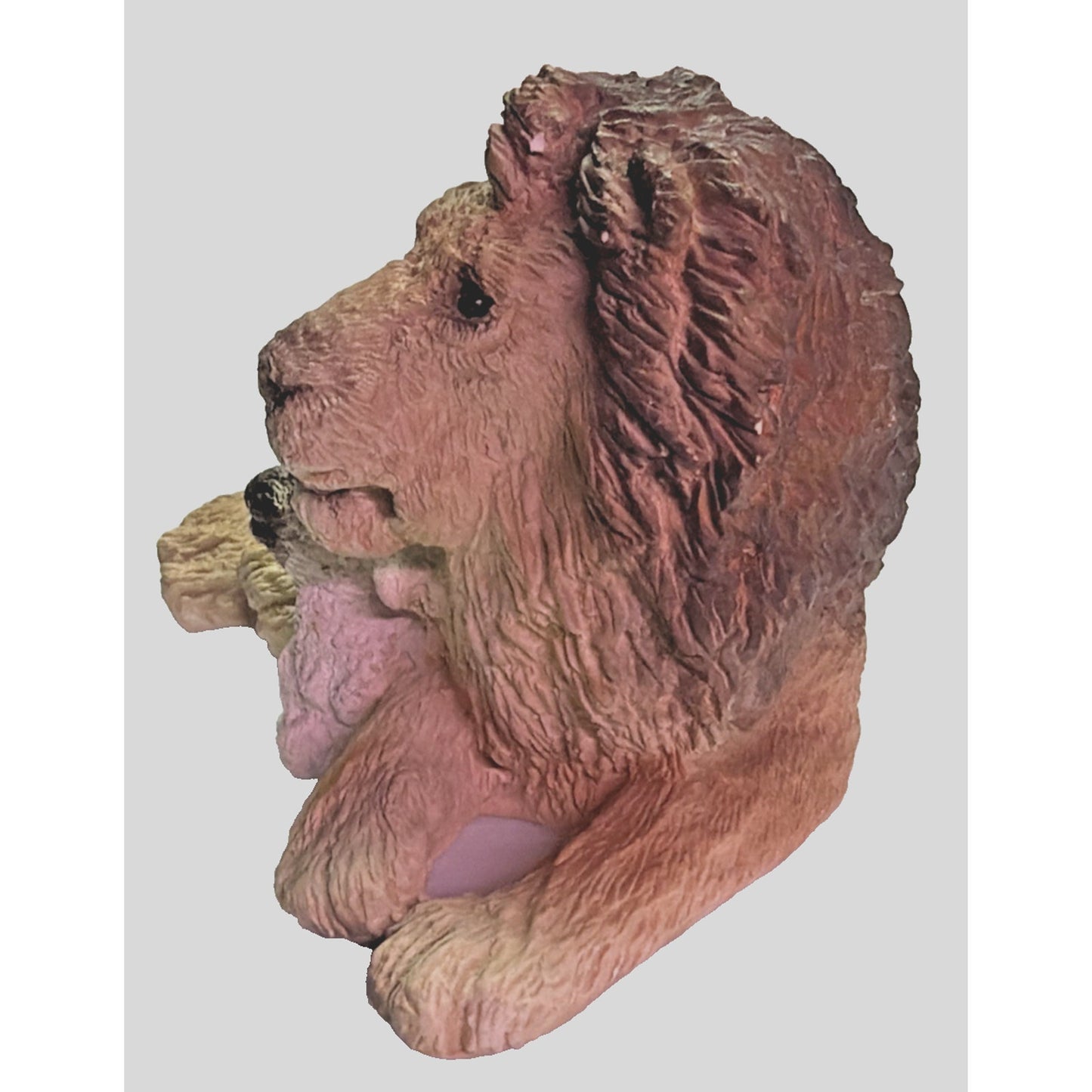 Vintage Stone Critters Lion and Lamb SC-404 Figurine 1992 Ginger Hunter