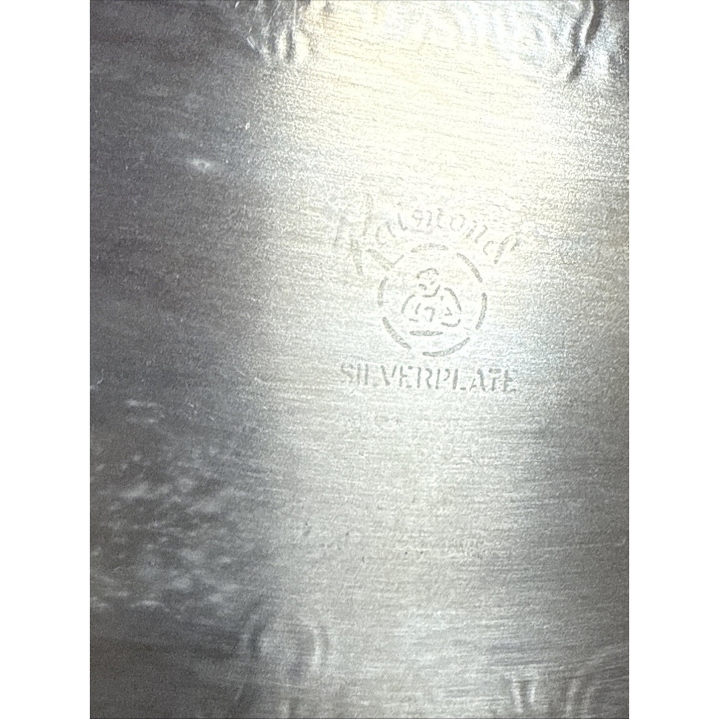 Vtg Silverplate Footed Serving Tray Butler Handles Ornate Engraved Rococo 23.5"