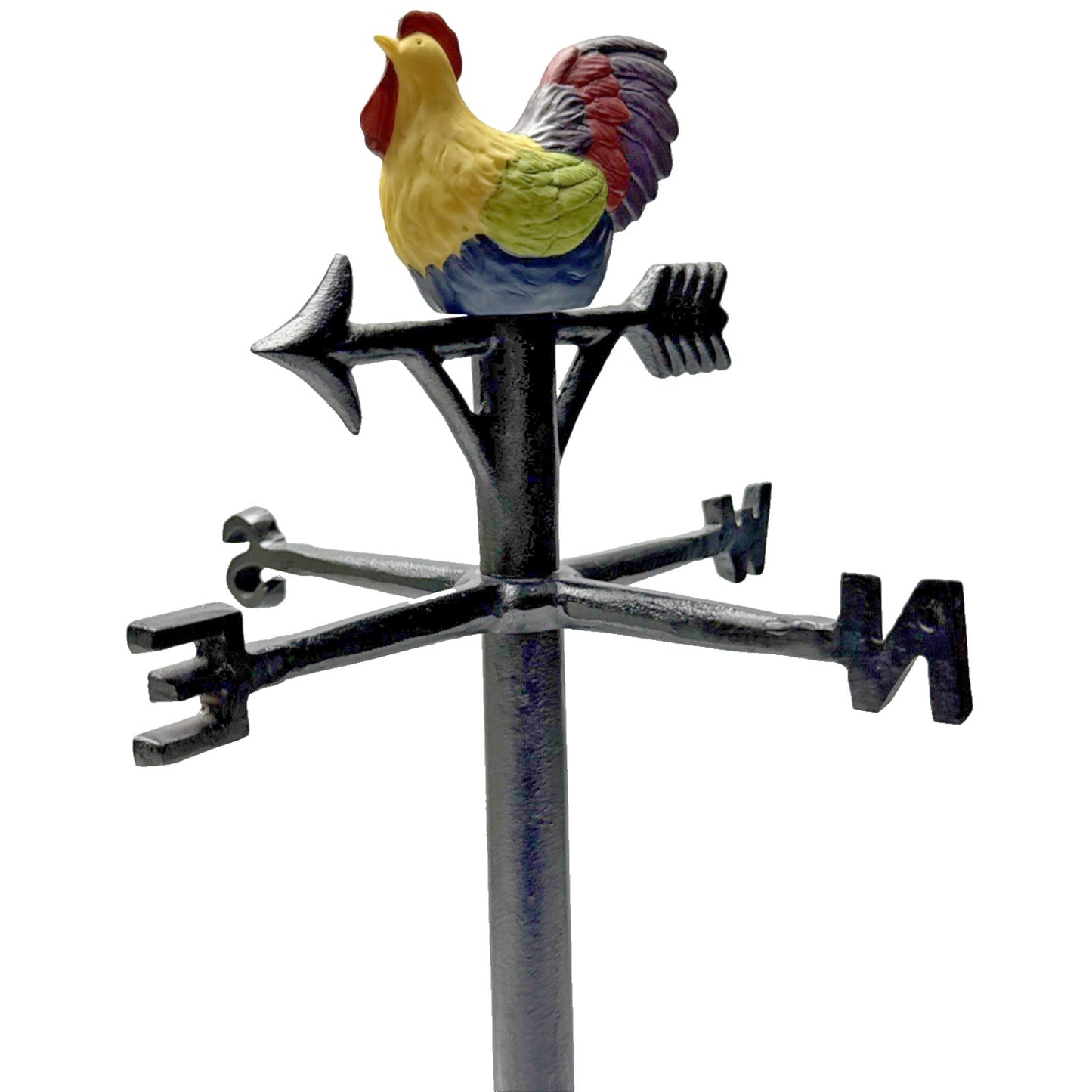 Vintage Susan Winget Cast Iron Rooster Weathervane Tabletop Farmhouse Chic