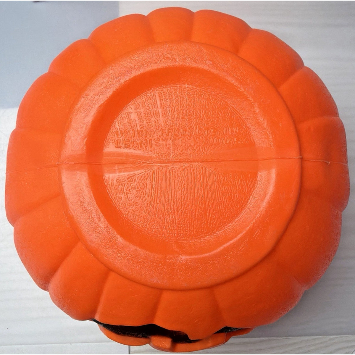Vtg Union Products Halloween Blow Mold Pumpkin Jack O Lantern Candy Bucket Pail