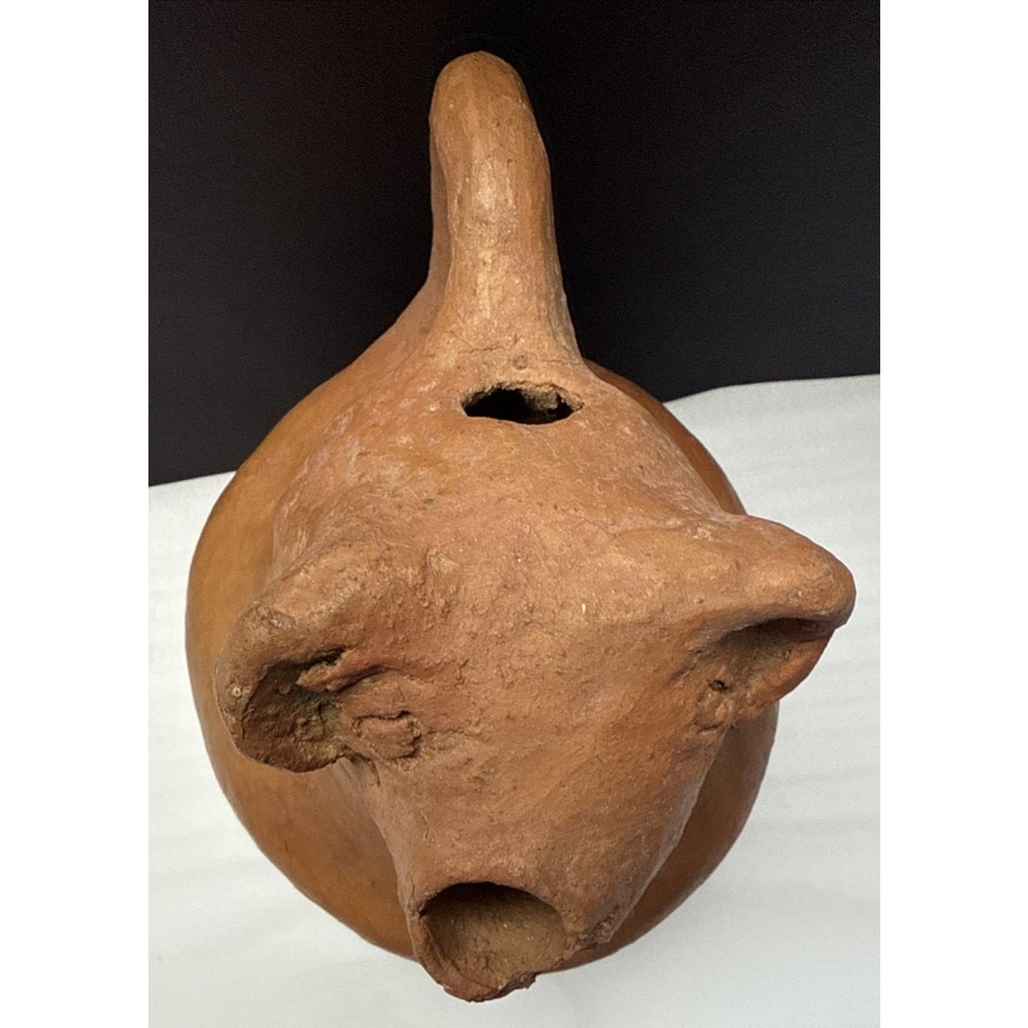 Columbian Zoomorphic Effigy Jar Clay Pitcher Jug As Is