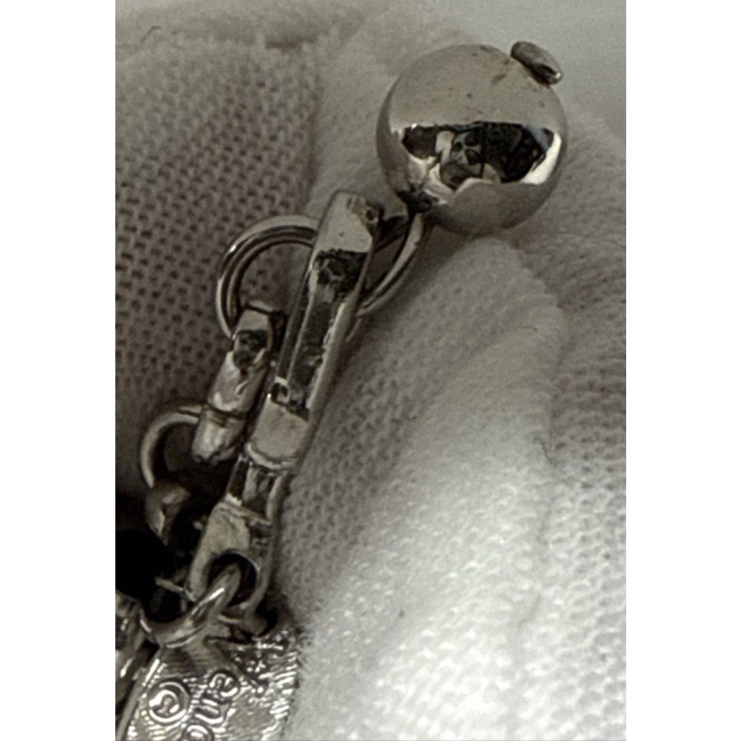 Vintage Vendome Jewelry Silver Ball Bead Necklace Chain Adjustable