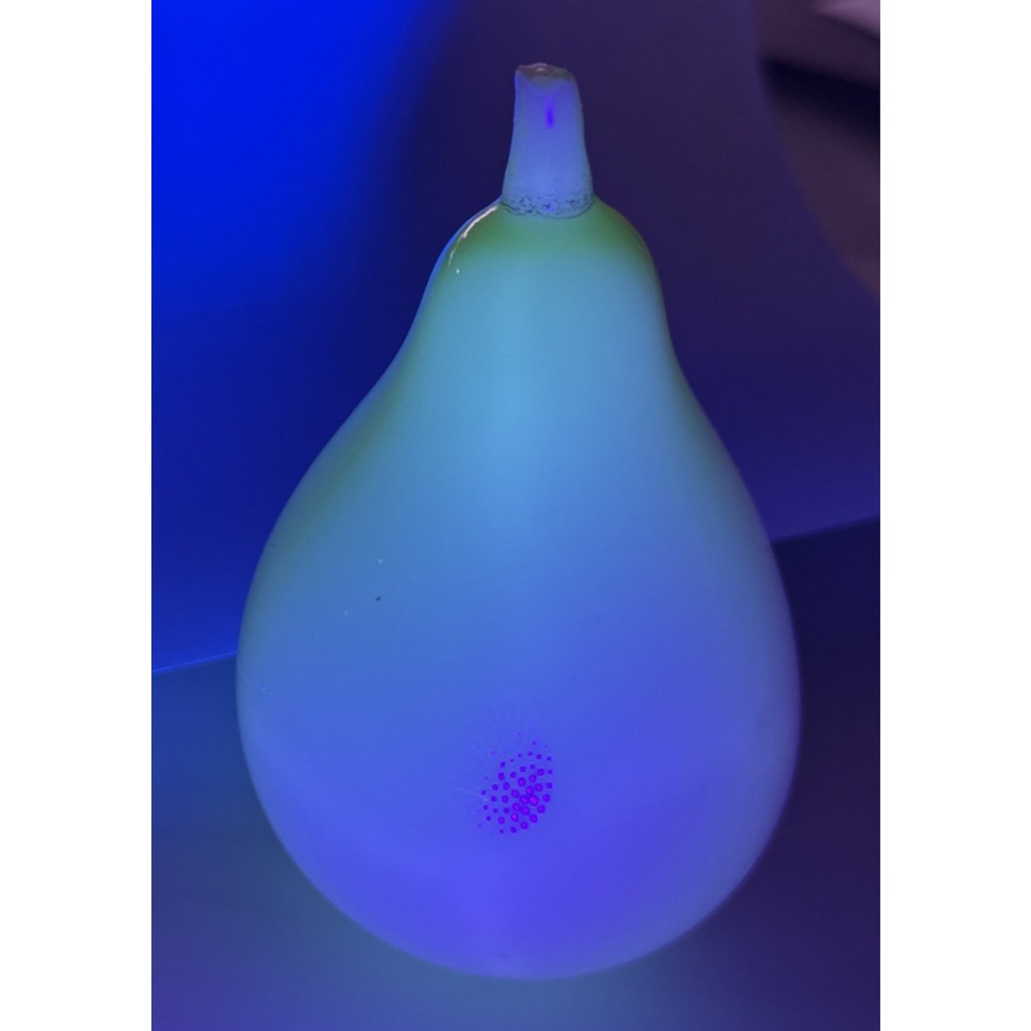 EAPG New England Libbey Glass Pear Peachblow Vaseline Ornament Uranium As-Is