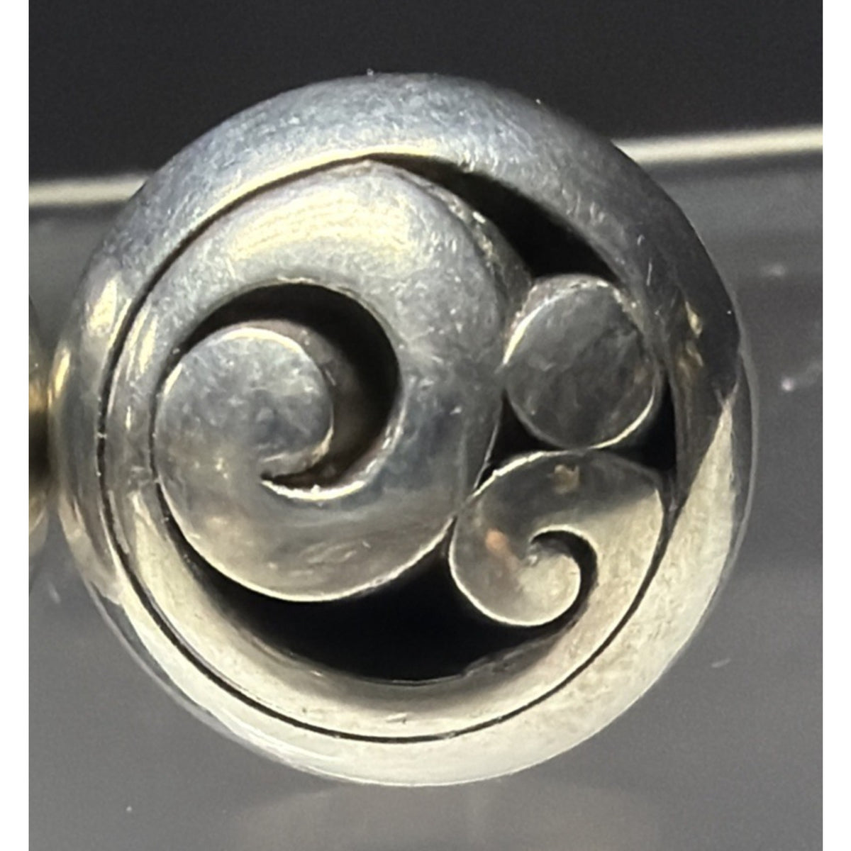Brighton Contempo Post Earrings JA9908 Silver Swirl Abstract