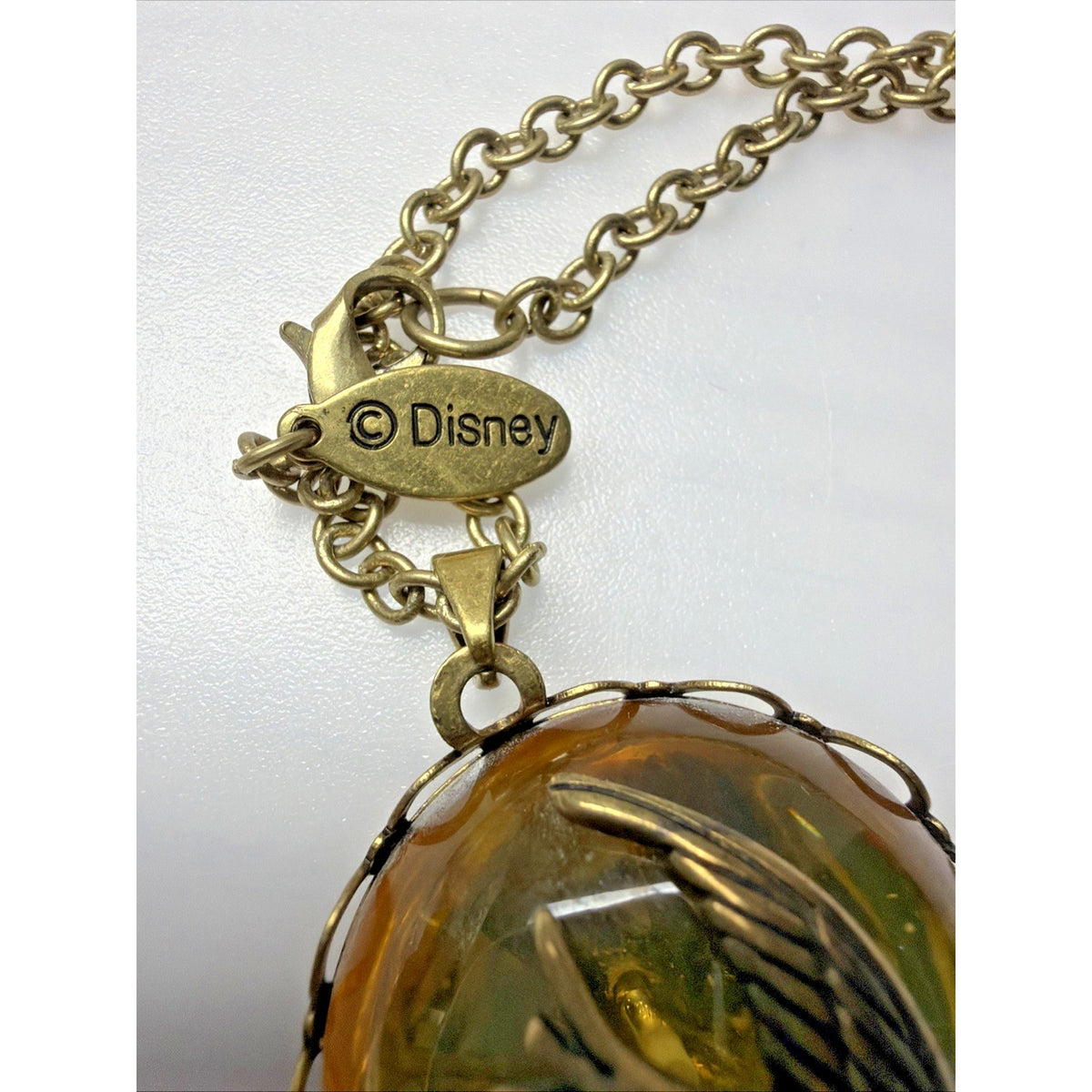 Vintage Disney Alice in Wonderland Sparrow Pendant Necklace