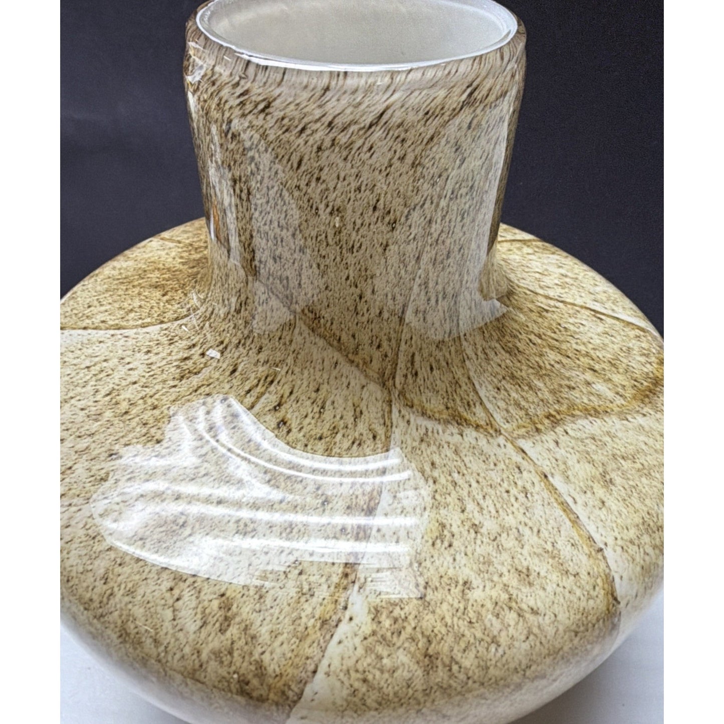 Fenton International Art Glass Sand Stone Vase 91023