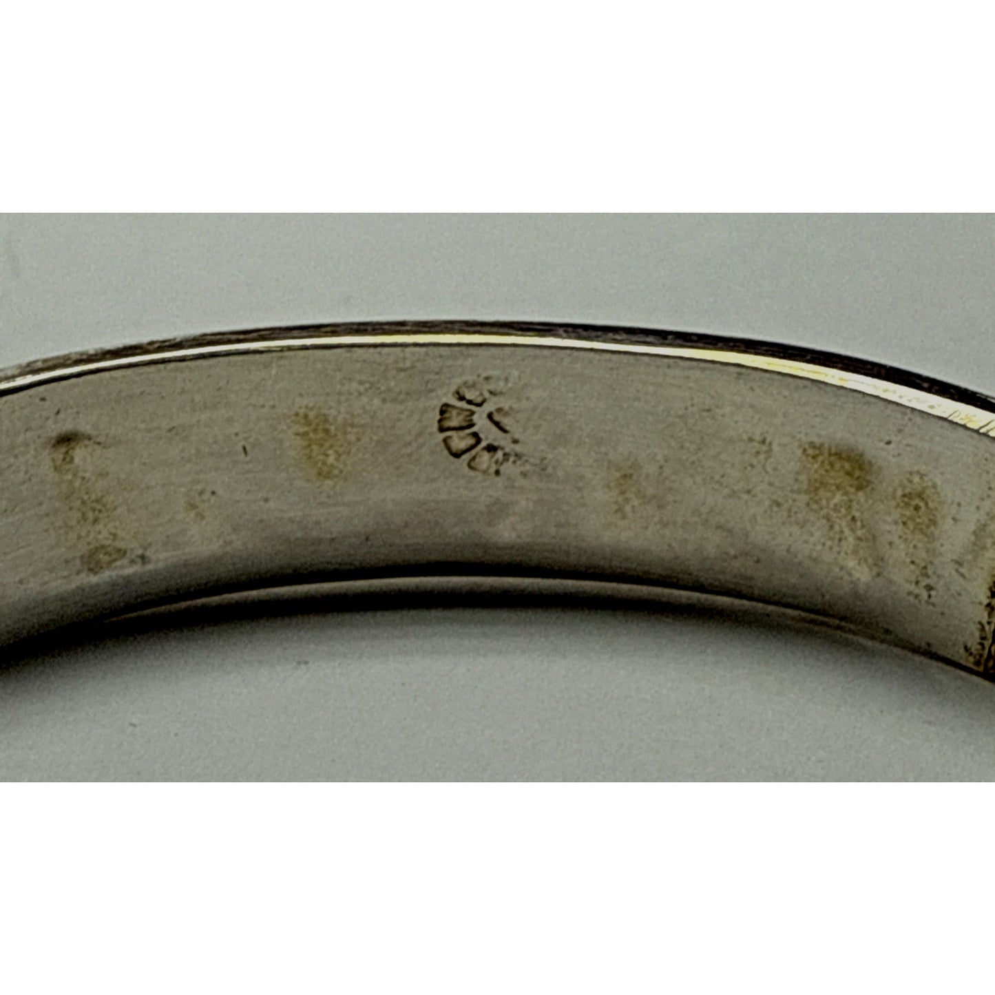 Vtg Taxco Mexico Inlaid Bracelet Snake Abalone Hinged Mother of Pearl Onyx Lapis