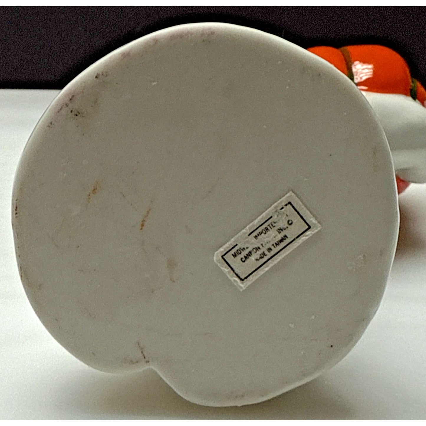 Vtg Midwest Cannon Falls Halloween Ceramic Ghost Pumpkin Candle Holder Luminary