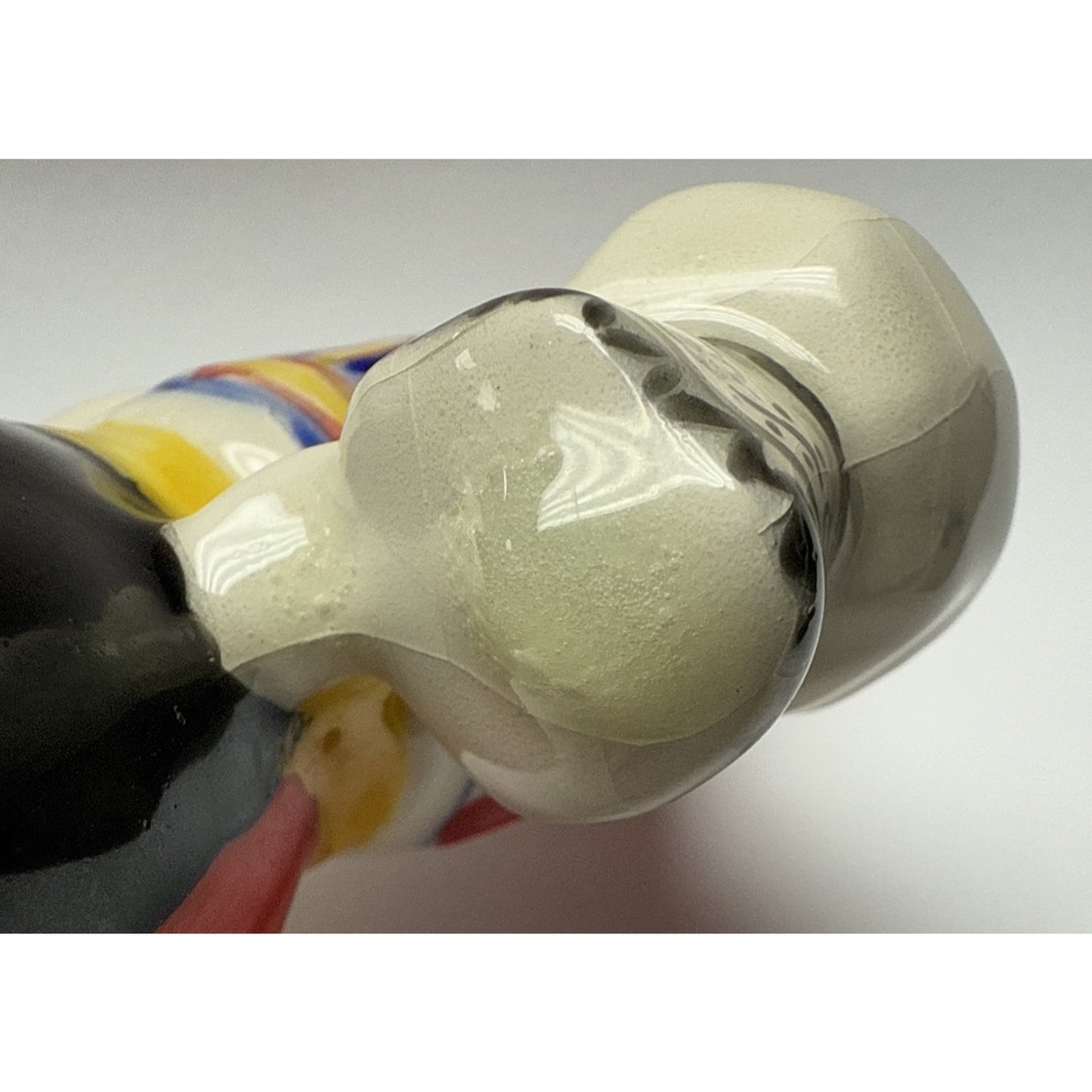 Vintage Czech Bohemia Polish Girl Porcelain Figurine Traditional Dress As Is