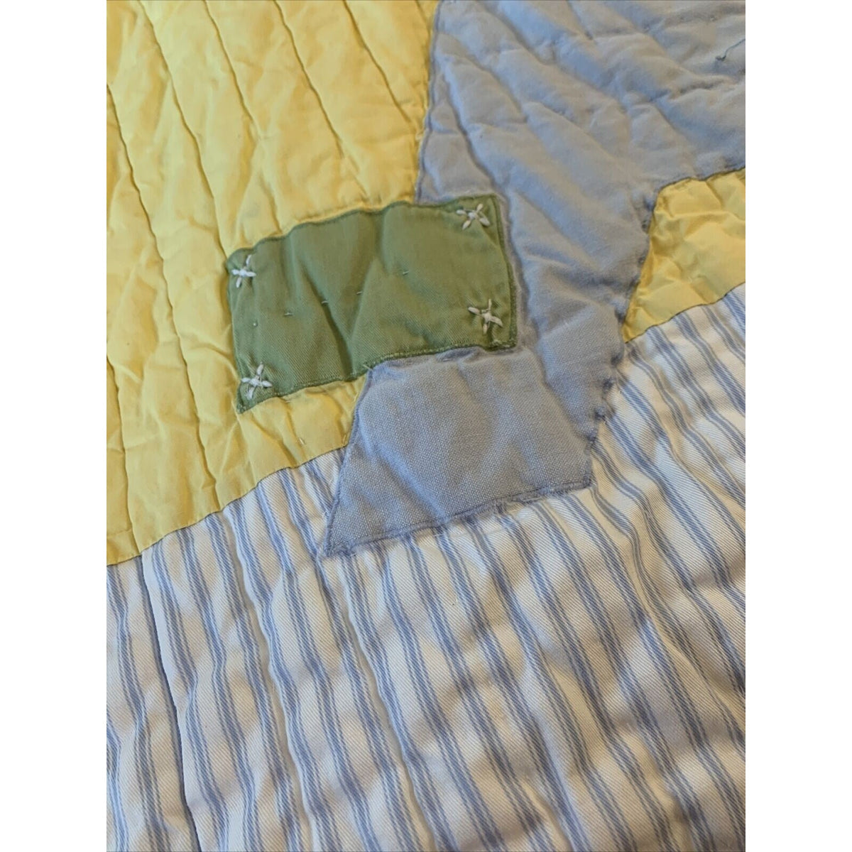 Pottery Barn Kids Jax Construction Cars Semi Truck Quilt Blanket 68 x 86 in