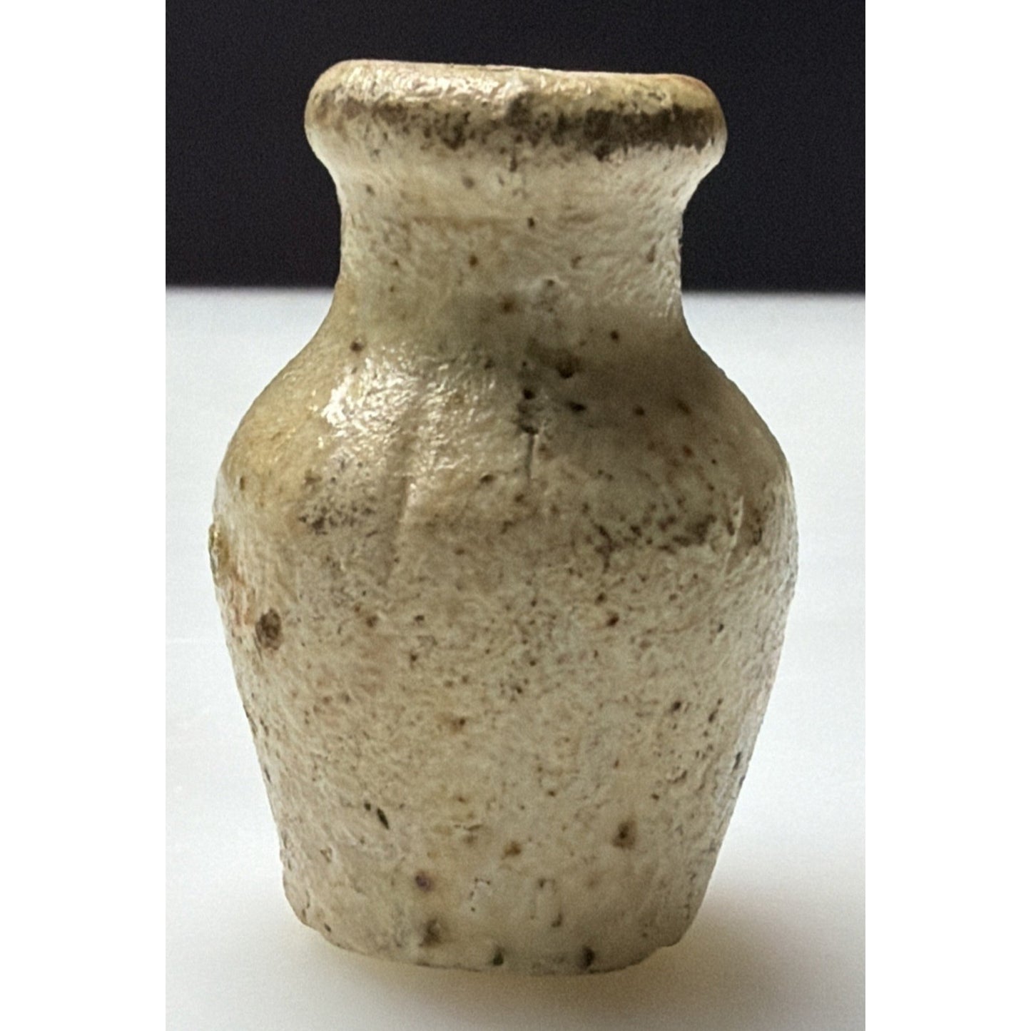 Antique Primitive Miniature Pottery Jug Handled Pitcher As Is