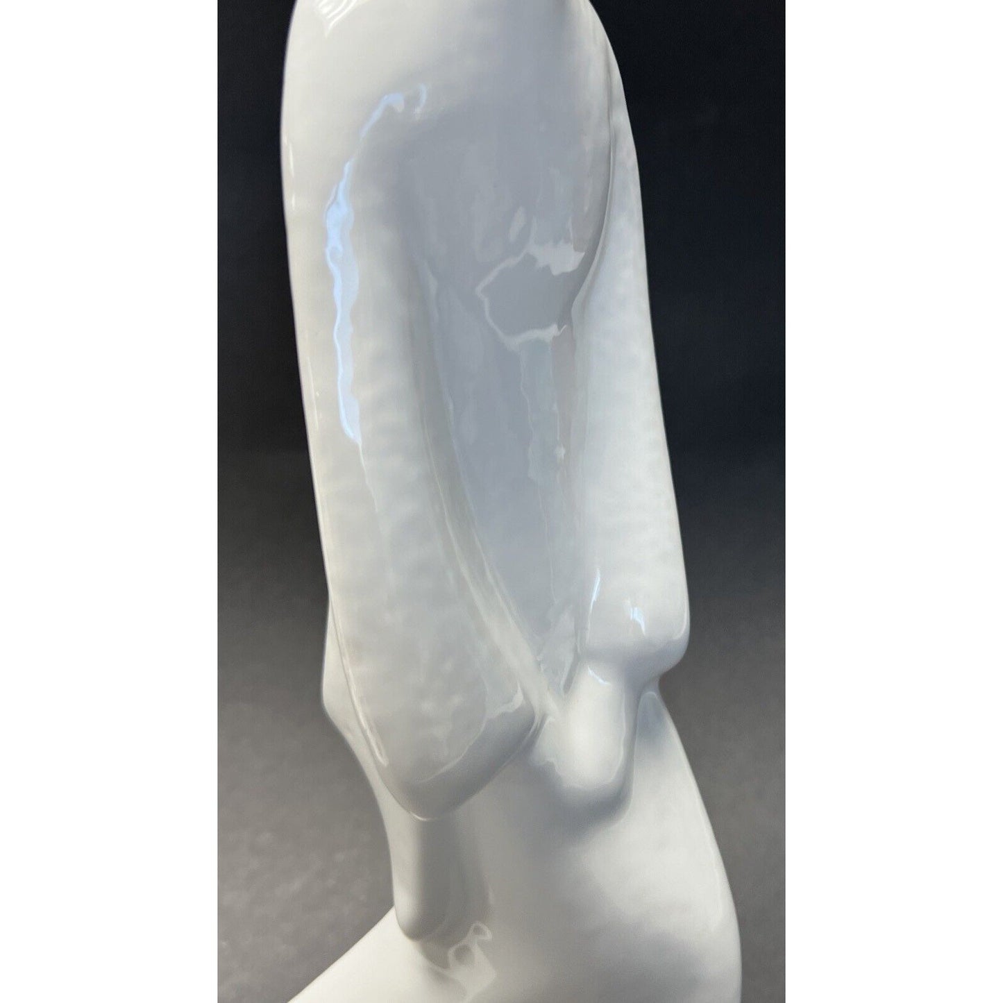 Vtg Blanc de Chine Awa Odori Dancer Sculpture Keiten Takahashi Porcelain Glazed