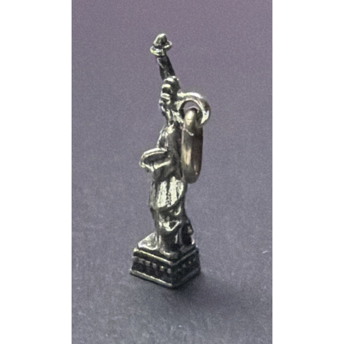 Vintage 925 Sterling Silver Statue of Liberty Charm Pendant NYC Souvenir