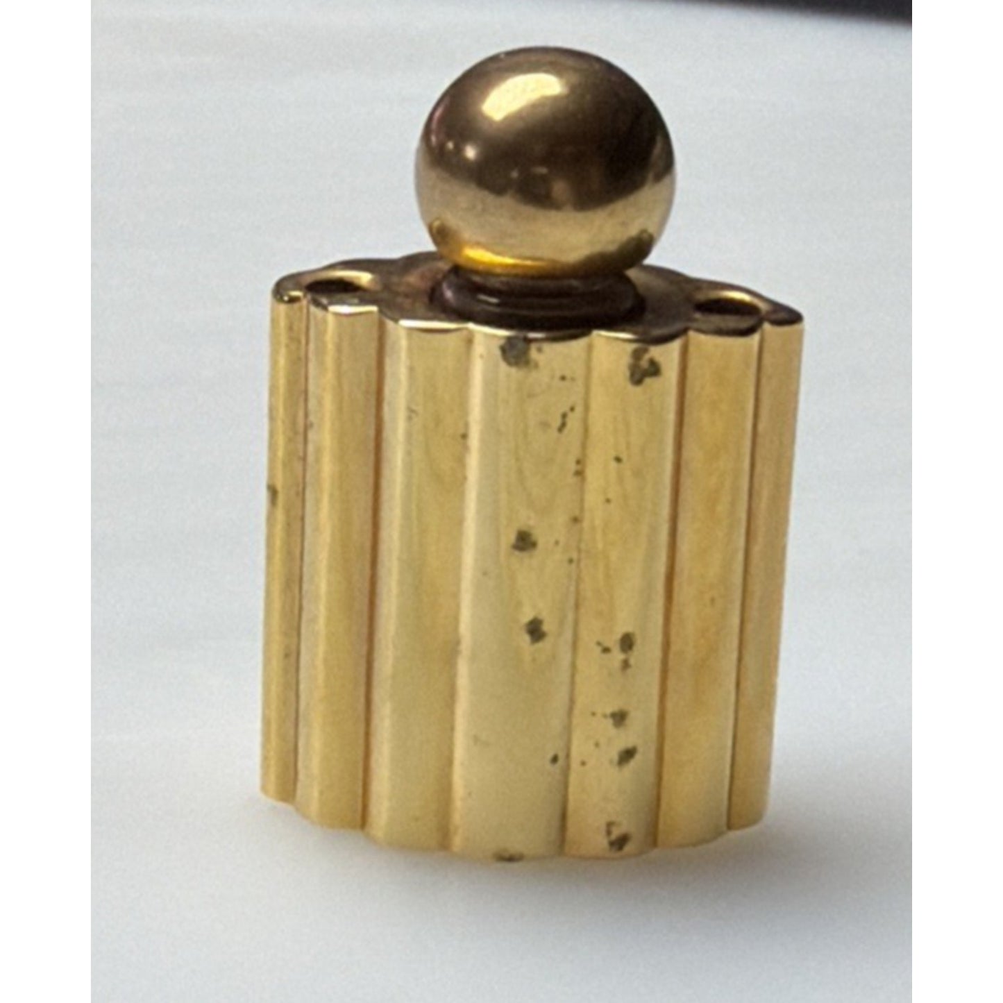 Helena Rubinstein Command Performance Gold Perfume Bottle Charm Bracelet As Is