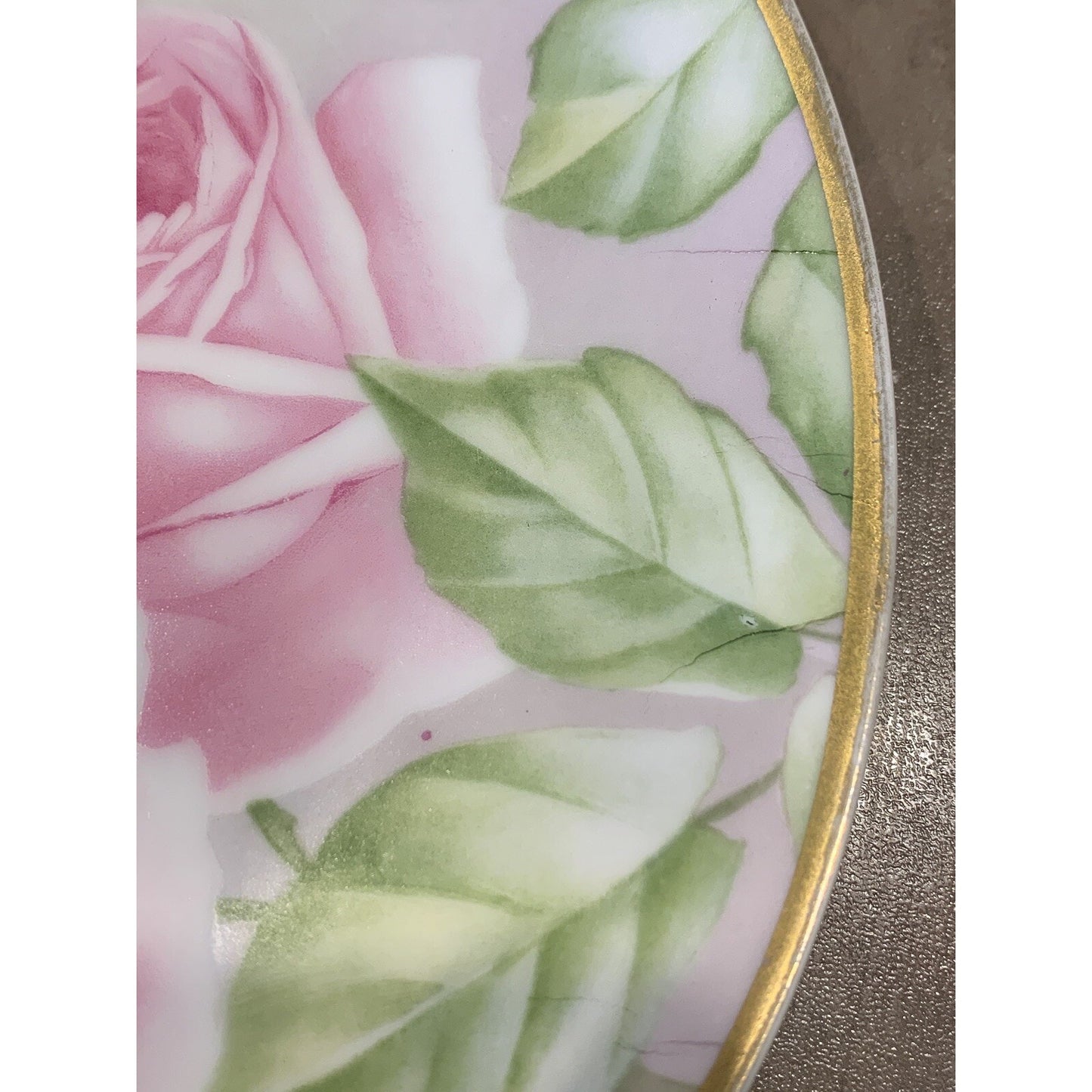 Old RC Rosenthal Kronach Bavaria Hand Painted Roses Floral Plate Signed 8.75"