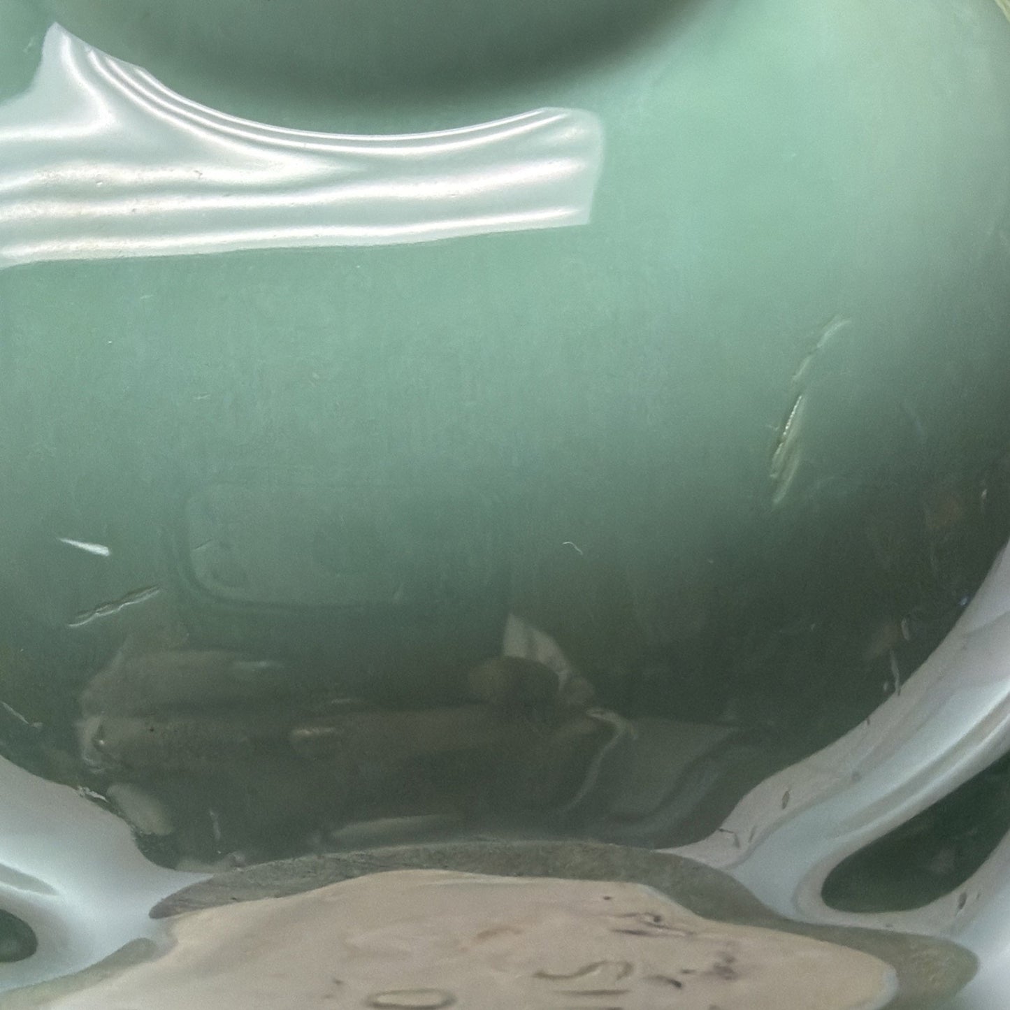 MCM Pittsville Art Pottery Vase Wisconsin 210 WIS Pillow Vase Turquoise Green