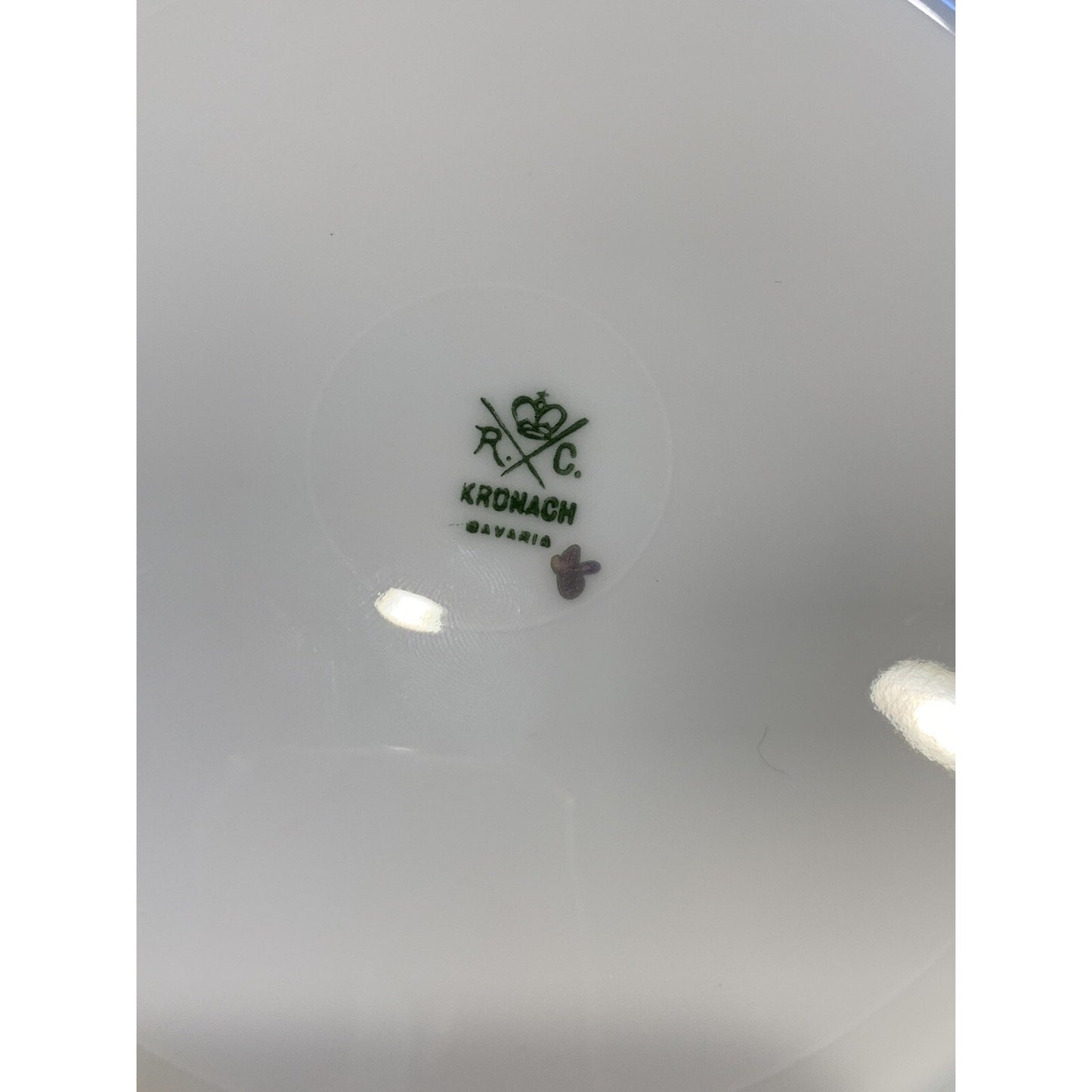 Old RC Rosenthal Kronach Bavaria Hand Painted Roses Floral Plate Signed 8.75"