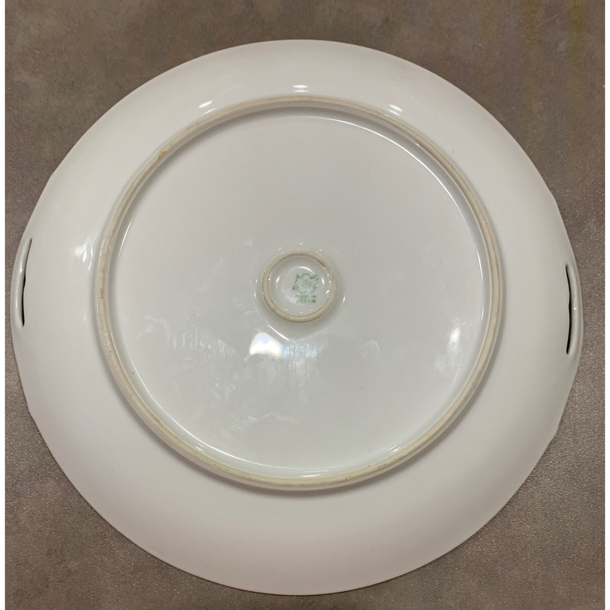 Art Deco Noritake Morimura Japan Hand Painted Serving Plate Handles Black Floral