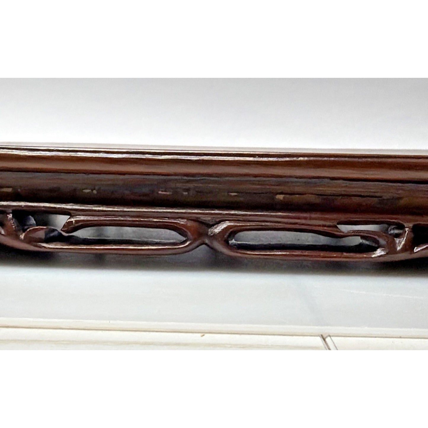 Old Chinese Hard Wood Carved Display Stand Base Pedestal Table