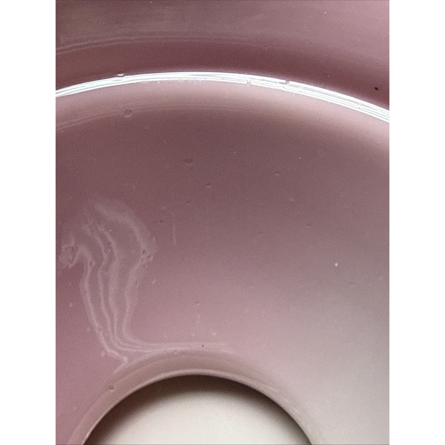 Victorian Peach Blow Vase Bowl Crimped Edge Enameled Floral Footed Signed As-Is