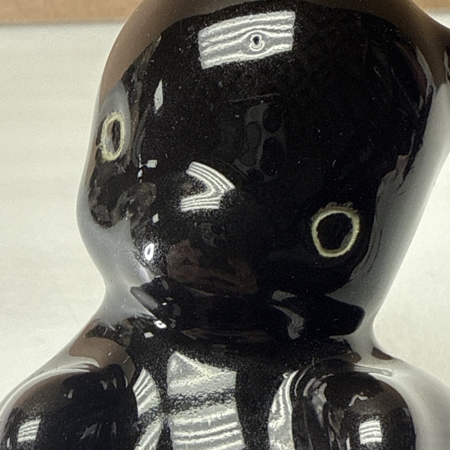 Vintage California Art Pottery Delee Black White De Skunk Stinkie Figurine